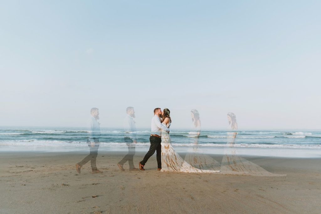 Natasha and Wayne's Classic Beach Wedding Tinted Photography