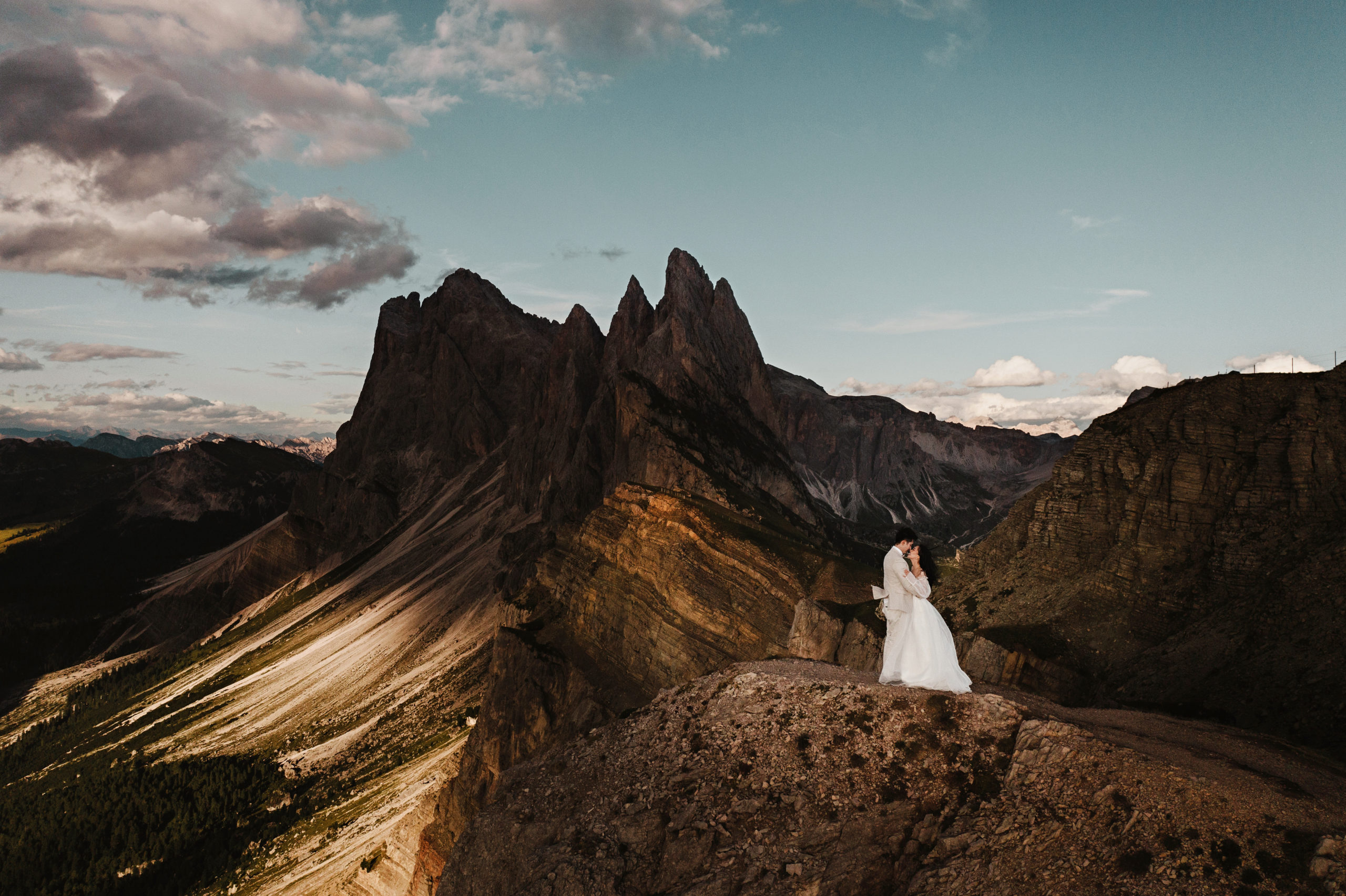 Seceda stunning elopement in the Dolomites